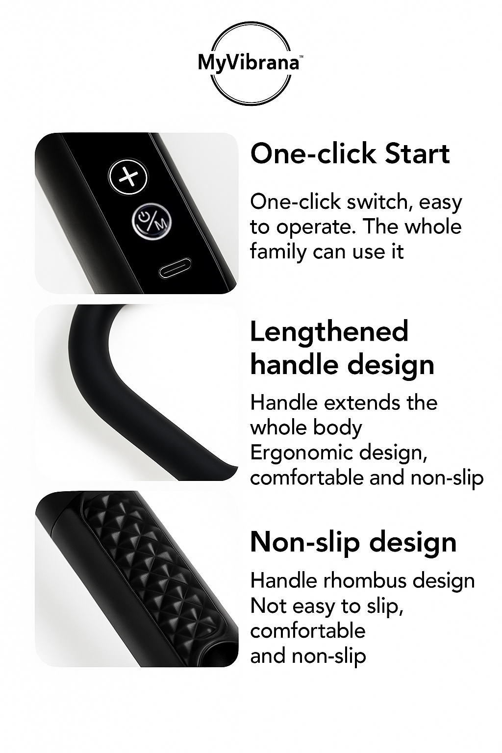 Vibrana - Massage gun "With Handle"